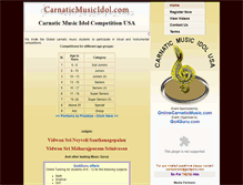 Tablet Screenshot of carnaticmusicidol.com